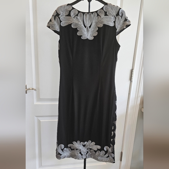 Lyman Par by Frank Lyman Cornelli Black and Silver Formal Dress 4 - Picture 2 of 11